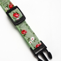 Ошейник "Цветочный вайб", 40 х 1,5 см, зелёный