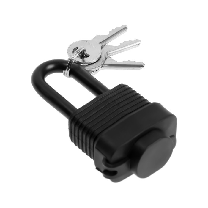 Замок навесной LOCKLAND, 30 мм, влагозащищенный, длинная дужка, 2 ключа, цвет черный Замок навесной LOCKLAND, 30 мм, влагозащищенный, длинная дужка, 2 ключа, цвет черный