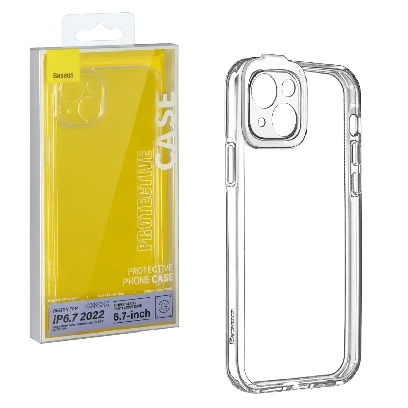 Чехол iPh 14 Plus (6.7) Simple Case Baseus прозрачный