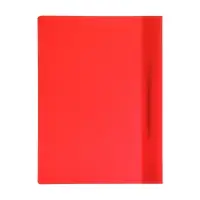 Папка - скоросшиватель Calligrata, А4,160 мкм, красная, прозрачный верх