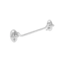 Крючок ветровой LOCKLAND KV001, L=150 мм, нержа, цвет белый, 2 шт