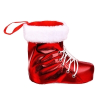 Конфетница &laquo;Сапожок&raquo;, на шнуровке, цвет красный