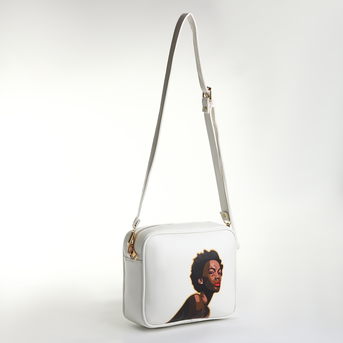 Сумка женская через плечо TEXTURA, маленького размера, цвет белый