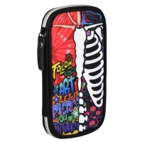 Пенал-футляр мягкий 110 х 200 х 20 мм, текстильный, Феникс "Скелетон стрит" Пенал-футляр мягкий 110 х 200 х 20 мм, текстильный, Феникс "Скелетон стрит"