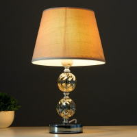 Лампа настольная 16715/1BG E27 40Вт хром/бежевый 22х22х36 см RISALUX