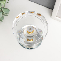 Подсвечник стекло на 1 свечу "Кристалл ромб" 9,5х9х9 см Подсвечник стекло на 1 свечу "Кристалл ромб" 9,5х9х9 см