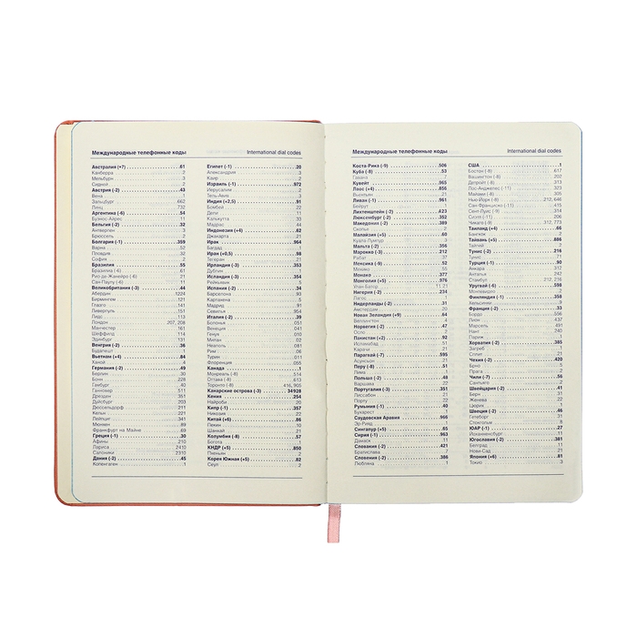 Ежедневник недатированный A5, 140л, клетка, кожзам, на резинке, бирюзовый срез, Розовый