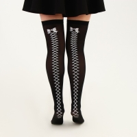 Карнавальные чулки &laquo;Шнуровка&raquo;, размер М