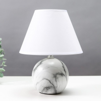 Настольная лампа 16818/1 E14 40Вт бело-серый h.27см RISALUX