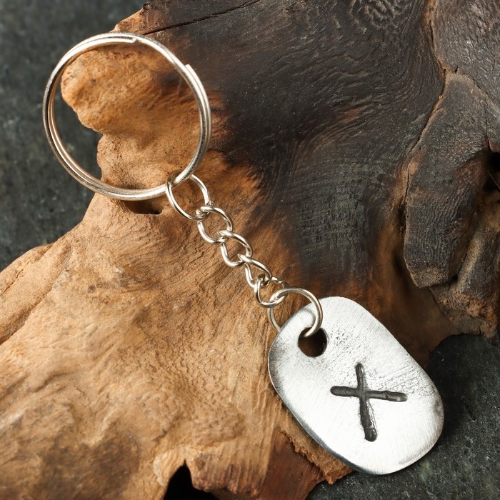 Амулет Амулет "Скандинавские Руны", руна ГЕБО, 21х29мм, металлический