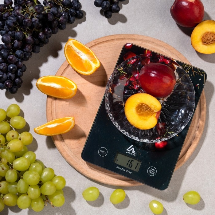 Весы кухонные Luazon LVK-702 Весы кухонные Luazon LVK-702 "Черешня", электронные, до 7 кг