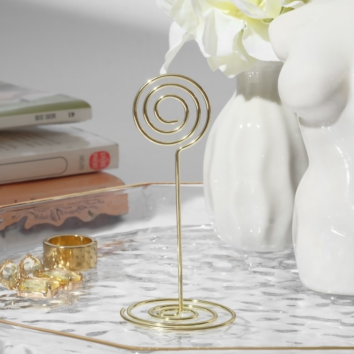 Ценникодержатель с зажимом &laquo;Круг&raquo;, 3,3&times;3,3&times;8,3 см, цвет МИКС