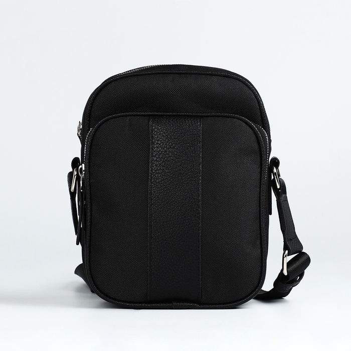 Сумка мужская через плечо TEXTURA, искусственная кожа, цвет чёрный Сумка мужская через плечо TEXTURA, искусственная кожа, цвет чёрный