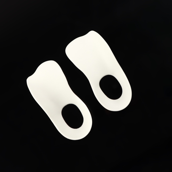 Полустельки для обуви, M р-р, 16 &times; 7 см, пара, цвет белый