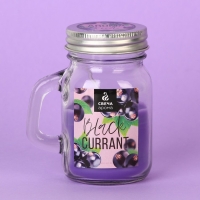 Ароматическая свеча в стекле &laquo;Black currant&raquo;, 8.5 х 7.2 см.