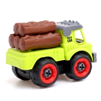 Конструктор винтовой «Фермерский транспорт», набор 2 штуки, с отвёрткой, 55 деталей Конструктор винтовой «Фермерский транспорт», набор 2 штуки, с отвёрткой, 55 деталей