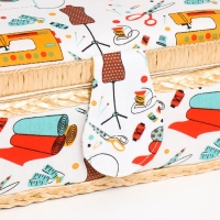 Шкатулка для рукоделия "Швейная мастерская" 9,5х19,5х13 см Шкатулка для рукоделия "Швейная мастерская" 9,5х19,5х13 см