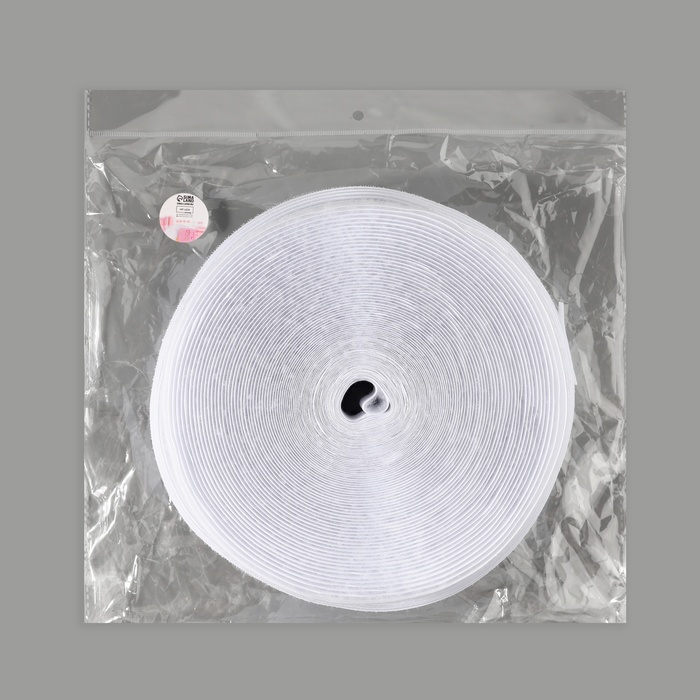 Липучка, 30 мм × 25 ± 1 м, цвет белый Липучка, 30 мм × 25 ± 1 м, цвет белый