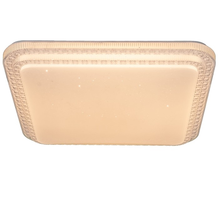 Светильник с ПДУ "Звездное небо" LED 80Вт 3000-6000К прозрачно-белый 50х50х8 см