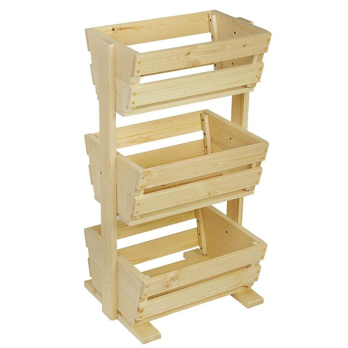 Стеллаж деревянный, 54&times;50&times;100см