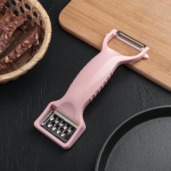 Овощечистка Доляна &laquo;Мостик&raquo;, 19 см, цвет МИКС