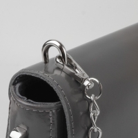 Крепления для ручек на сумку, металлические, 1,8 &times; 1,5 &times; 0,5 см, 2 шт, 4 винта, цвет серебряный