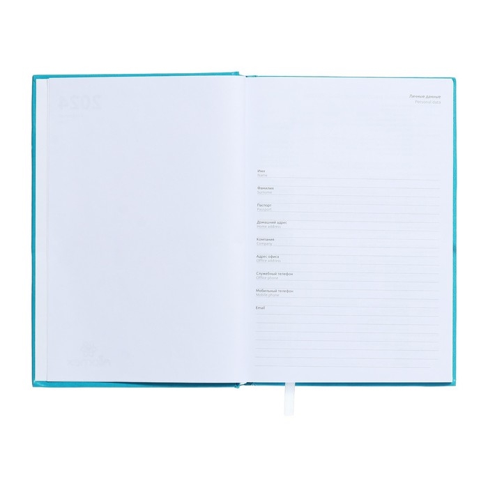 Ежедневник датированный 2025 года, deVENTE. Flag, A5 168 листов, Attomex. Even, твердая обложка бумвинил с поролоном, шелкография, ляссе, блок 70 г/м2, бирюзовый Ежедневник датированный 2025 года, deVENTE. Flag, A5 168 листов, Attomex. Even, твердая обложка бумвинил с поролоном, шелкография, ляссе, блок 70 г/м2, бирюзовый