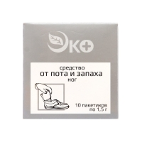 Средство от пота и запаха ног Экотекс, 3 шт по 10 пакетиков Средство от пота и запаха ног Экотекс, 3 шт по 10 пакетиков