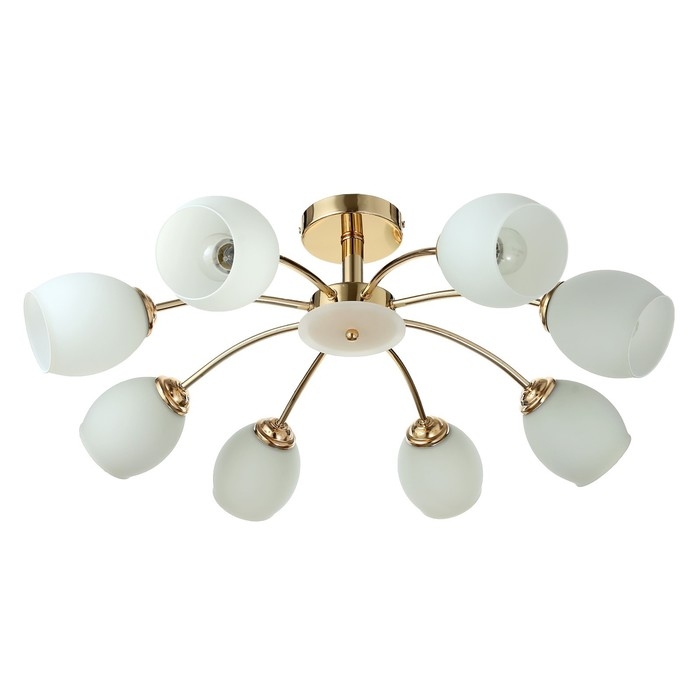 Люстра Люстра "Нинель" 8x60Вт E27 золото 65x65x22см.