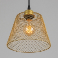 Светильник BayerLux "Фиш" Е27 40Вт золото  20х20х16-116см