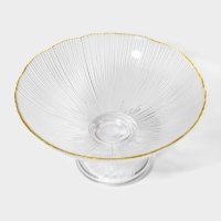 Ваза из стекла для фруктов «Фейерверк», 630 мл, 18×9 см, цвет прозрачный Ваза из стекла для фруктов «Фейерверк», 630 мл, 18×9 см, цвет прозрачный