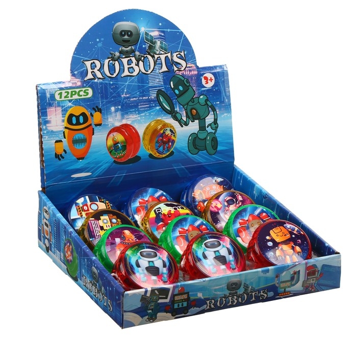 Йо-йо &laquo;Робот&raquo; световой, виды МИКС