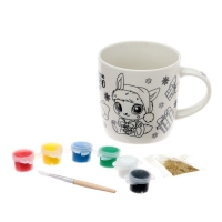 Кружка под раскраску на новый год &laquo;Много подарков&raquo;, 300 мл, новогодний набор для творчества