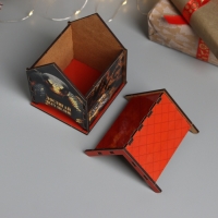 Новогодний чайный домик "Змея.Достигай" 10,5х9,5х12 см Новогодний чайный домик "Змея.Достигай" 10,5х9,5х12 см