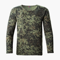 Лонгслив мужской с начёсом, пиксель МИКС, цвет тёмно-зелёный, размер 54