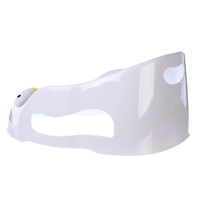 Лежак - горка для купания, цвет белый/розовый