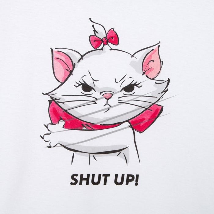 Футболка &laquo;Мари&raquo; Коты аристократы oversize, цвет белый