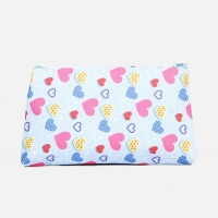 Косметичка на молнии, цвет голубой/разноцветный