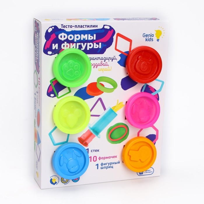 Набор для детской лепки &laquo;Тесто-пластилин. Формы и фигуры&raquo;