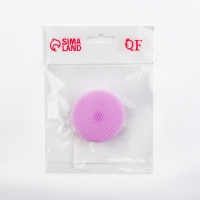 Щётка для умывания &laquo;Круг&raquo;, на присоске, d = 5,5 см, цвет сиреневый