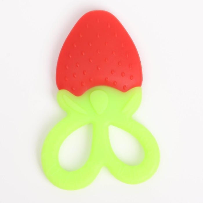 Прорезыватель силиконовый &laquo;Клубничка&raquo;, Крошка Я