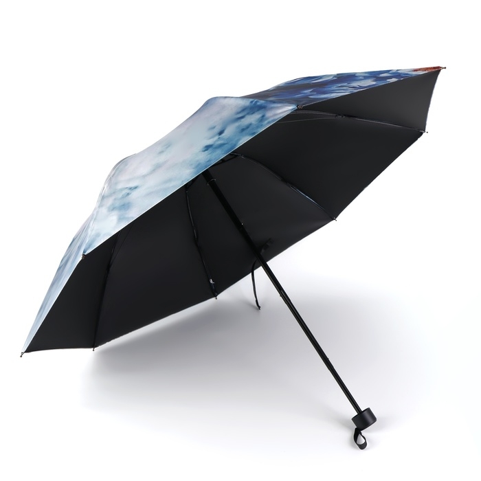 Зонт механический &laquo;Вдохновение&raquo;, эпонж, 4 сложения, 8 спиц, R = 48/55 см, D = 110 см, цвет МИКС