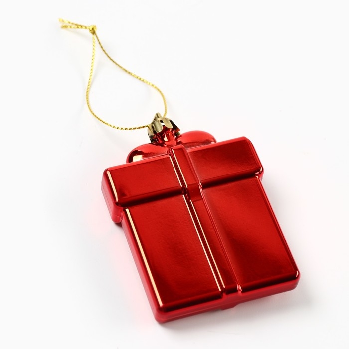 Ёлочные игрушки новогодние &laquo;Новый год: Подарки&raquo;, цвет красный