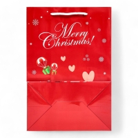 Пакет подарочный новогодний с окном "Дед мороз" 24 х 35 х 14 см. Пакет подарочный новогодний с окном "Дед мороз" 24 х 35 х 14 см.