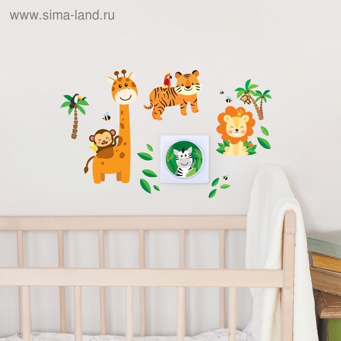 Светильник с наклейками «Зверята», 25 х 15 см Светильник с наклейками «Зверята», 25 х 15 см