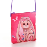 Сумка-кошелёк, для девочки через плечо "Сказочный зайчик", 13х13х2 см Сумка-кошелёк, для девочки через плечо "Сказочный зайчик", 13х13х2 см