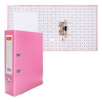 Папка-регистратор А4, 75 мм, Calligrata, ПВХ, тиснение "лен", металлическая окантовка, карман на корешок, собранная, собранная, микс Папка-регистратор А4, 75 мм, Calligrata, ПВХ, тиснение "лен", металлическая окантовка, карман на корешок, собранная, собранная, микс