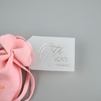 Мешок замшевый  &laquo;С любовью&raquo;, красный, тиснение, 9 &times; 12 см