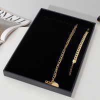 Подставка для украшений 14 крючков, 24&times;35&times;3 см, цвет чёрный