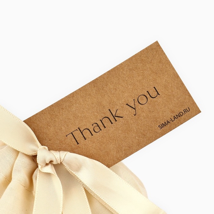 Мешок из хлопка &laquo;Спасибо&raquo;, 16 &times; 24 см